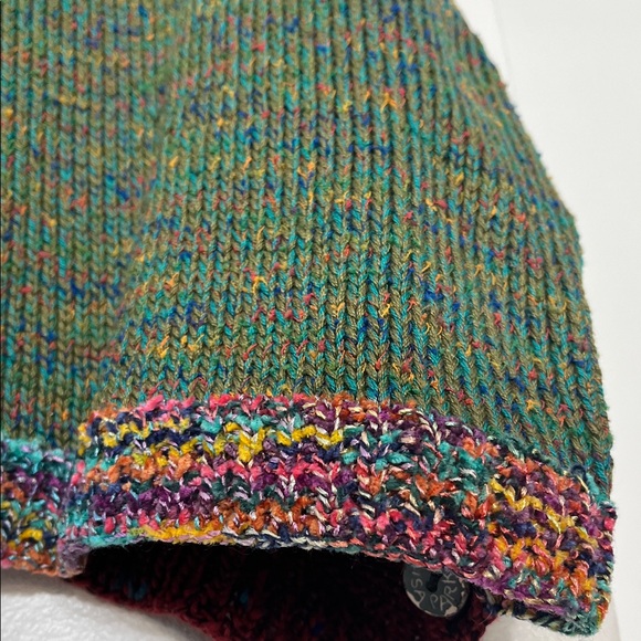 Hand Crafted Multicolor Knit Women's Cardigan Vest - Picture 12 of 12